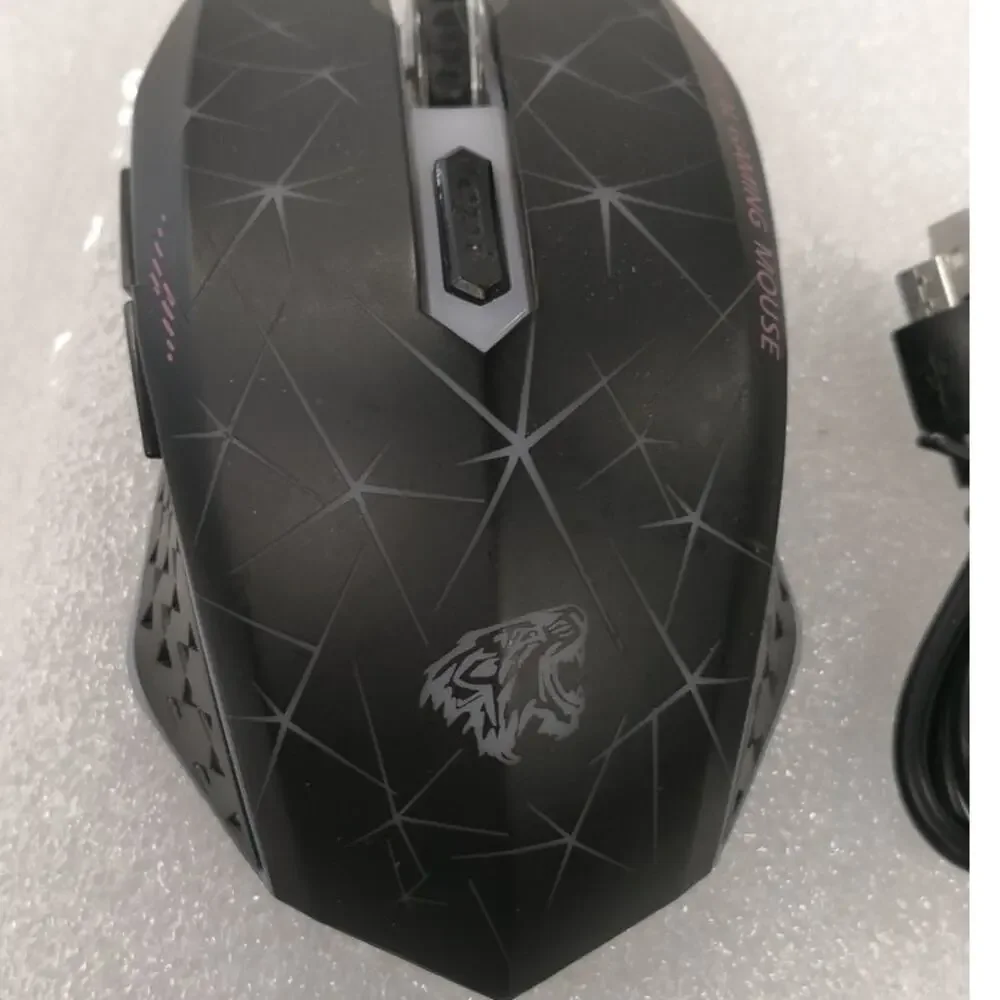 TENMOS Wireless Gaming Mouse Rechargeable LED Optical Mice with USB Receiver